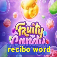 recibo word